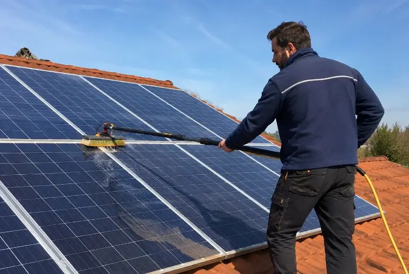 Nettoyage et entretien de panneaux solaires à Faux