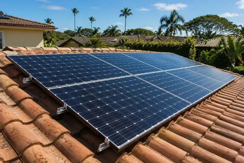 Installation de panneaux solaires à Faux